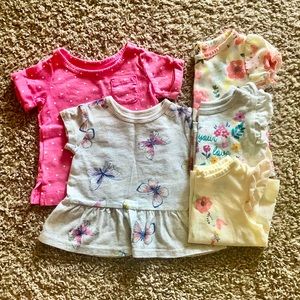 Assorted Carter's Baby Girl Tops, 5-pk, 3–6 Months